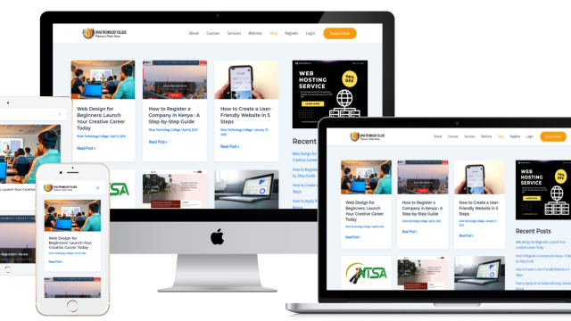 divas college website design project